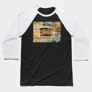 Autograph Rock Santa Fe Trail Oklahoma Collage Baseball T-Shirt